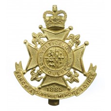 Canadian Les Voltigeurs de Quebec Cap Badge - Queen's Crown