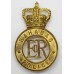 Bahamas Police Helmet Plate - Queen's Crown