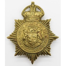 South African Police Helmet Plate - King's Crown