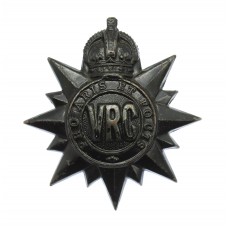 Canadian Victoria Rifles of Canada Cap Badge - King's Crown