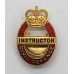 Civil Defence Instructor Enamelled Lapel Badge - Queen's Crown