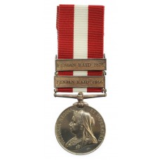 Canada General Service Medal 1866-1870 (Clasp - Fenian Raid 1866, Fenian Raid 1870) - Sgt. A.L. Grindrod, 2nd Sherbrooke Rifle Company