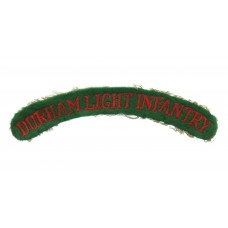 WW2 16th Bn. Durham Light Infantry (DURHAM LIGHT INFANTRY) Cloth Shoulder Title
