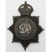 Gloucestershire Constabulary Night Helmet Plate GVIR - Kings Crown