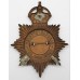 Gloucestershire Constabulary Night Helmet Plate GVIR - Kings Crown