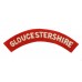 Gloucestershire Regiment (GLOUCESTERSHIRE) Cloth Shoulder Title