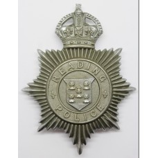 Reading Borough Police Helmet Plate - Kings Crown