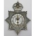 Reading Borough Police Helmet Plate - Kings Crown