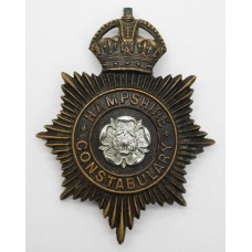 Hampshire Constabulary Night Helmet Plate - King's Crown