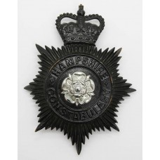 Hampshire Constabulary Night Helmet Plate - Queen's Crown