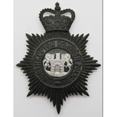 Northampton Borough Police Night Helmet Plate - Queens Crown