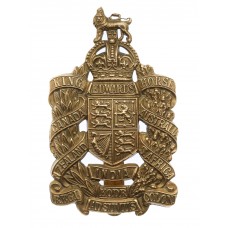 King Edward's Horse Brass Cap Badge - King's Crown