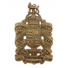 King Edward's Horse Brass Cap Badge - King's Crown