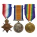 WW1 1914-15 Star Medal Trio - Cpl. W. Privett, 7th Bn. The Queen's (Royal West Surrey) Regiment - K.I.A. 