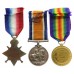 WW1 1914-15 Star Medal Trio - Cpl. W. Privett, 7th Bn. The Queen's (Royal West Surrey) Regiment - K.I.A. 