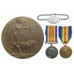 WW1 British War Medal, Victory Medal and Memorial Plaque - L.Cpl. T. Holt, 7th Bn. Loyal North Lancashire Regiment - Died of Wounds