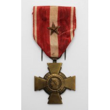 French Cross of Military Valour with Citation Star (Croix de la Valeur Militaire)