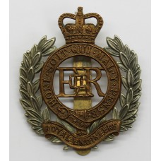 EIIR Royal Engineers Bi-metal Cap Badge