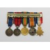 Contemporary Miniature WW1 1914-15 Star Trio, 1911 City of London Police Coronation Medal & 1937 Coronation Medal Group of Five