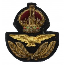 Royal Air Force (R.A.F.) Officer's Cap Badge - King's Crown