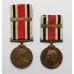 Father & Son Special Constabulary Long Service Medals - Stickels Family