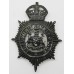 Bradford City Police Night Helmet Plate - King's Crown