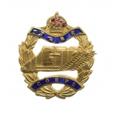 WWI Tank Corps Brass & Enamel Sweetheart Brooch