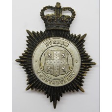 Durham Constabulary Night Helmet Plate - Queen's Crown