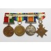 WW1 1914 Mons Star & Bar, British War Medal, Victory Medal & Mercantile Marine War Medal Group of Four - Dvr. W. Emery, Royal Artillery & Merchant Navy