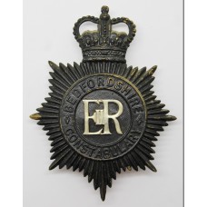 Bedfordshire Constabulary Night Helmet Plate - Queen's Crown