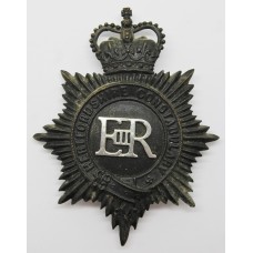 Hertfordshire Constabulary Night Helmet Plate - Queen's Crown