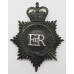 Hertfordshire Constabulary Night Helmet Plate - Queen's Crown