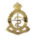 Royal Army Medical Corps (R.A.M.C.) Brass & Enamel Sweetheart Brooch - King's Crown