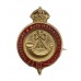 Oxfordshire & Buckinghamshire Light Infantry Brass & Enamel Sweetheart Brooch - King's Crown