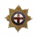 Coldstream Guards Brass & Enamel Sweetheart Brooch
