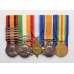 Queen's South Africa (5 Clasps), King's South Africa (2 Clasps), 1914-15 Star, British War & Victory Medal Group of Five - Cpl. C. Seymour, South Lancashire Regiment