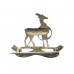 Royal Warwickshire Regiment Sterling Silver & Enamel Sweetheart Brooch