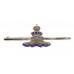 Royal Artillery Silver & Enamel Sweetheart Brooch/Tie Pin - King's Crown