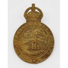 British Honduras Police Helmet Plate - King's Crown