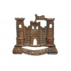 Rare 6th (Inniskilling) Dragoon Guards Officer's Bronze Side Cap Badge