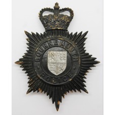 Bournemouth Police Night Helmet Plate - Queen's Crown