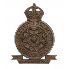 Queen's Own Yorkshire (Yeomanry) Dragoons Bronze Cap Badge