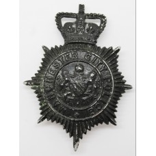 Manchester City Police Night Helmet Plate - Queen's Crown