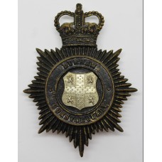 Durham Constabulary Night Helmet Plate - Queen's Crown