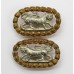 Pair of Leicestershire Regiment Bi-metal Collar Badges