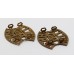 Pair of Notts & Derby Regiment Sherwood Foresters (NOTTS/AND/DERBY) Shoulder Titles