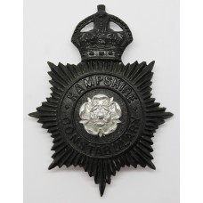 Hampshire Constabulary Night Helmet Plate - King's Crown