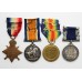 WW1 1914-15 Star, British War, Victory and Royal Naval LS&GC Medal Group of Four - Petty Officer A.F. Marsh, Royal Navy