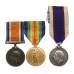 WW1 British War Medal, Victory Medal and Royal Fleet Reserve Long Service & Good Conduct Medal Group of Three - Gnr / Mne. S.C. Wayman, Royal Marine Artillery / Royal Fleet Reserve