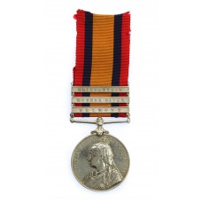 Queen's South Africa Medal (Clasps - Belmont, Modder River, Driefontein) - Pte. H.A. Sargent, Grenadier Guards